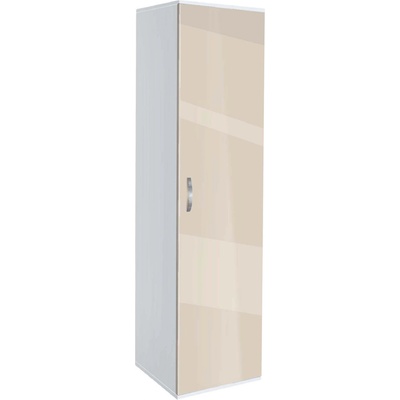 Bogdan Furniture G Еднокрилен гардероб Мебели Богдан Модел bm-ava1, крем гланц и бял корпус