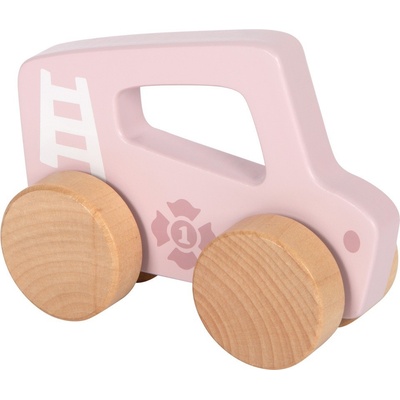 small foot Dřevěné auto na tlačení Růžové