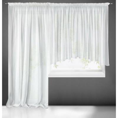 EUROFIRANY ZÁCLONA NA PÁSCE AGA4 400X145 CM 200X245 CM BÍLÁ
