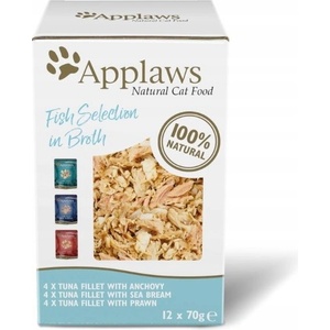 Applaws Котешка консерва Мултипак Избор от риба в бульон 12x70g