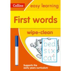 First Words Age 3-5 Wipe Clean Activity Book | Collins Easy Learning (ISBN: 9780008212933)