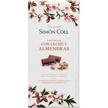 Simón Coll Mliečna mandľová čokoláda 100 g