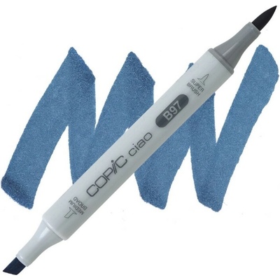 Lihová fixa COPIC Ciao oboustranná Brush & Chisel, Night blue (B97)