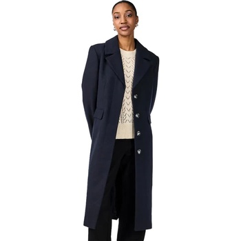 YAS Палто Yas Lima coat refurbished - Blue (Navy Blazer / Detail Solid)