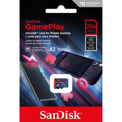 SanDisk MicroSDXC karta 256GB GamePlay SDSQXAV-256G-GN6XN