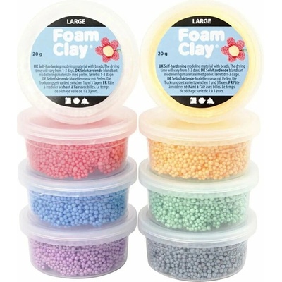 Foam Clay modelovacia hmota s veľkými guľôčkami – 8x20 g