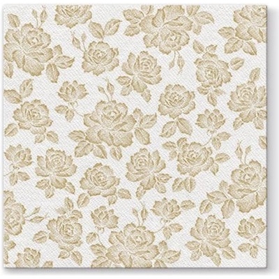 PAW servítky L Subtle Roses Gold 40x40cm
