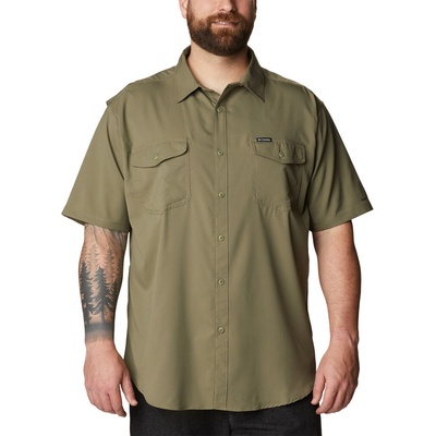 Columbia Utilizer™ II Solid short sleeve shirt man stone green 1577762397