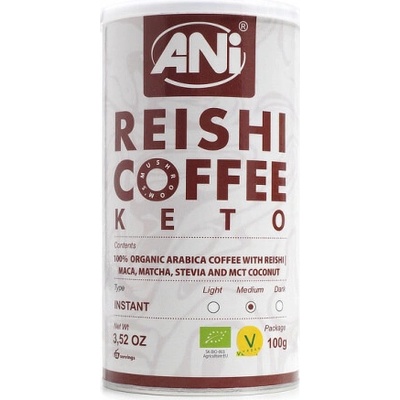 ANi Bio Reishi Keto instantná káva Arabica 100 g