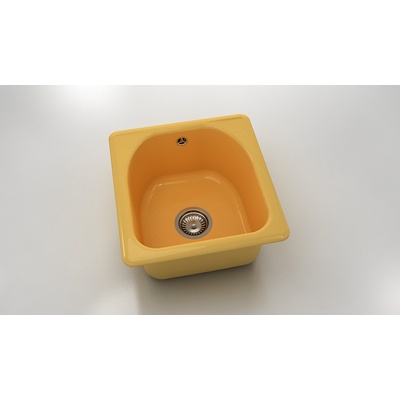 FAT Кръгла мивка Classic 217, Polymer marble, 06 Андалусия, с включен сифон