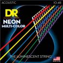 DR Strings NMCA 10 Neon Multi-Color