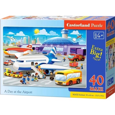 Castorland Пъзел Castorland от 40 XXL части - Ден на летището (B-040223)