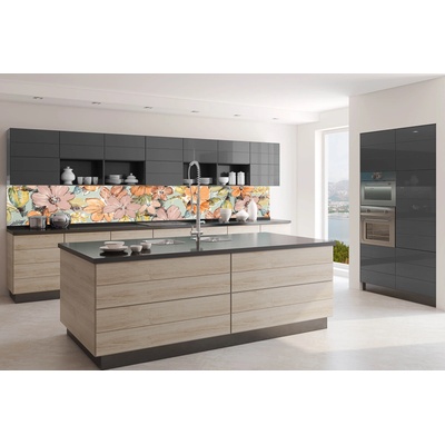 DIMEX ART Фототапет за кухня - цветен флорален мотив 350 x 60 см