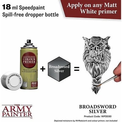 Army Painter: Speedpaint Broadsword Silver 2.0 18ml