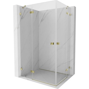 Mexen Lunar Duo лява врата за душ кабина 110 x 90 см, прозрачна, златист - 834-110L-090P-50-00 (834-110L-090P-50-00)