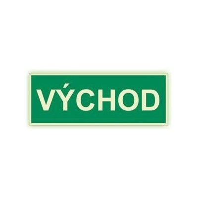 VÝCHOD - fotoluminiscenční tabulka, plast 2 mm 300x120 mm