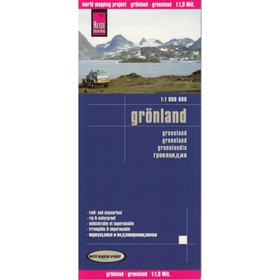 Reise Know-How Verlag mapa Greenland (Grónsko) 1:1,9 mil. voděodolná