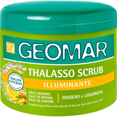 Geomar Illuminating thalasso scrub peeling s morskou soľou a citrónovým práškom 600 g