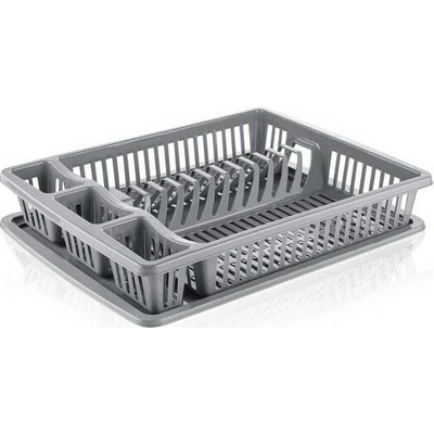 BANQUET Odkapávač na nádobí plastový myKITCHEN 46,5 x 37 x 8cm,šedy