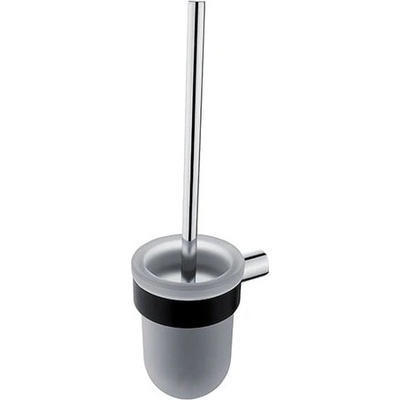Nimco wc kefa Nava 34,5 x 10 cm čierna chróm NA 28094WN
