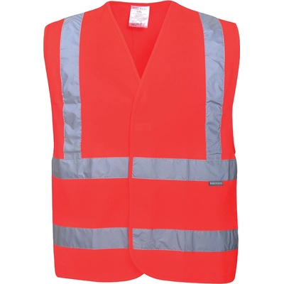 Portwest hi-vis c470 / Светлоотразителна жилетка - hv червена s/m (c470rers/m)