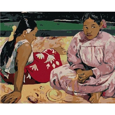 zuty Malování Podle Čísel Tahiťanky Na Pláži Paul Gauguin 80 x 100 Cm Plátno