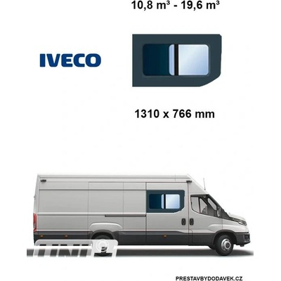 Boční pravé posuvné okno | Iveco Daily 10,8m³-19,6m³