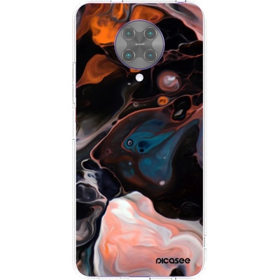 Púzdro Picasee silikónové Xiaomi Poco F2 Pro - Cream čiré
