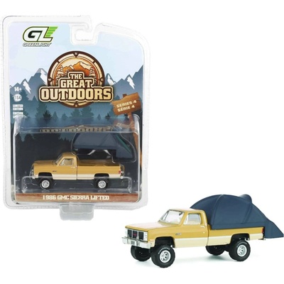 GreenLight GMC Sierra Lifted Pick-up se střešním stanem 1986 1:64