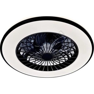 Kobi Led димируемо таванно осветително тяло с вентилатор ventelux led/48w/230v, черно + дистанционно управление (kb0635)