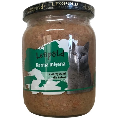 Leopold mäsové krmivo so zeleninou pre mačky 500 g