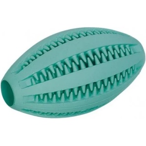 NOBBY Гумени играчки dental line с аромат на мента 60466 - топка ръгби 11 см