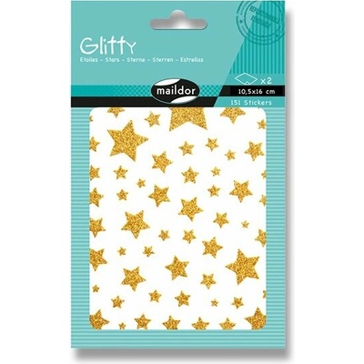Maildor Glitty samolepky hviezdy