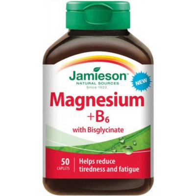Jamieson Hořčík+vitamín B6 s bisglycinátem 50 tablet
