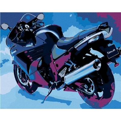 Zuty Malování podle čísel Kawasaki 100 x 80 cm vypnuté plátno na rám