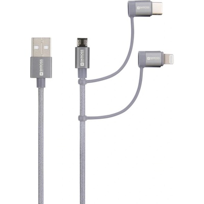 Skross SKCA00143-1120CN USB, USB 2.0 USB-A zástrčka, 1.2m, šedý
