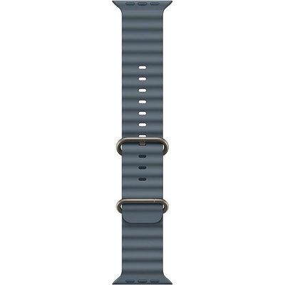 Apple Watch 49mm ocelově modrý Oceánský řemínek - provedení z přírodního titanu MGCC4ZM/A – Zboží Živě