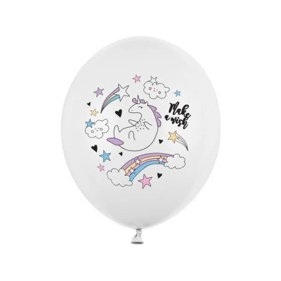 Balóny 30 cm Jednorožec biely