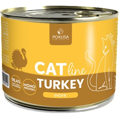POKUSA POKUSA - консерва за котки, 100% пуешко, 200 гр - Полша (PokusaForHealth)