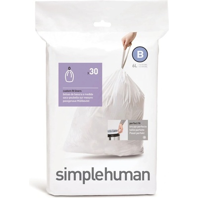 simplehuman Торби за боклук 30 бр. 6 l B - simplehuman (CW0161)