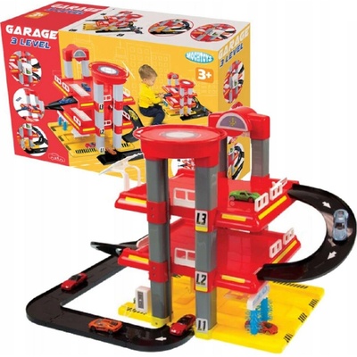 Mochtoys Trojposchodová garáž s heliportom a výťahom