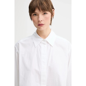 A. L. C Памучна риза A. L. C. Maude дамска в бяло със свободна кройка с класическа яка 5TOPS01848 (5TOPS01848)