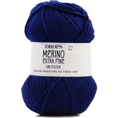 Drops Merino Extra Fine 27 tmavá modrá