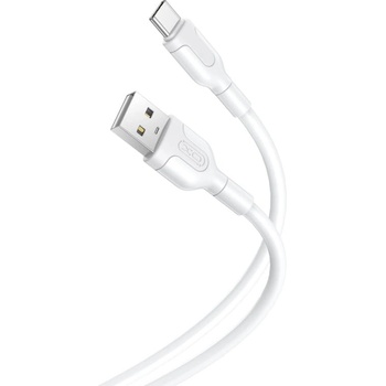 XO Кабел USB-USB-C, 1.0 m, 2, 1 A, NB212, бял - XO