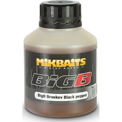 Mikbaits Booster Big BigB Broskev Black pepper 250 ml