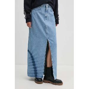 Pepe Jeans Дънкова пола Pepe Jeans MAXI SKIRT HW TIE DYE (PL901133)