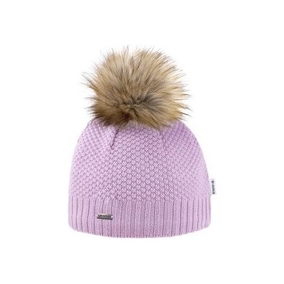 Kama Knitted merino beanie A166 pink růžová