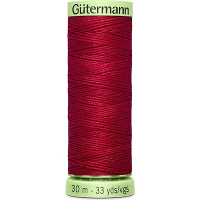 Knoflíková prošívací nit Gütermann červená