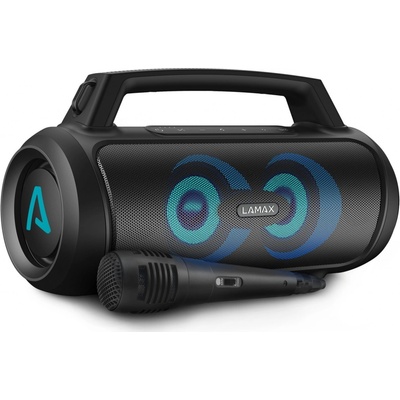 Výkonný bezdrôtový reproduktor Karaoke LAMAX BOOMBOX 100W LED BT5.3 + Mikrofón