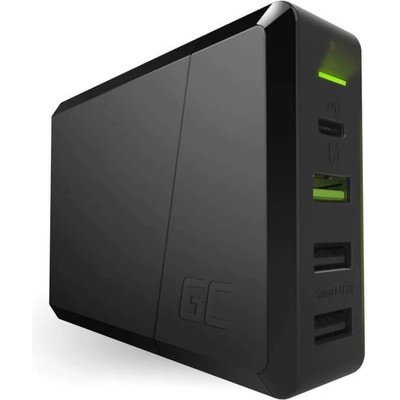 Green Cell 75W Power Source - захранване с USB-C изход (60W), Ultra Charge Fast Charging изход и 2 x USB изхода за мобилни телефони, таблети и MacBook (черен)